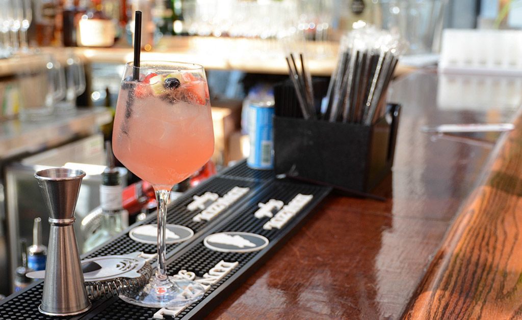 rose sangria at Haven Rooftop