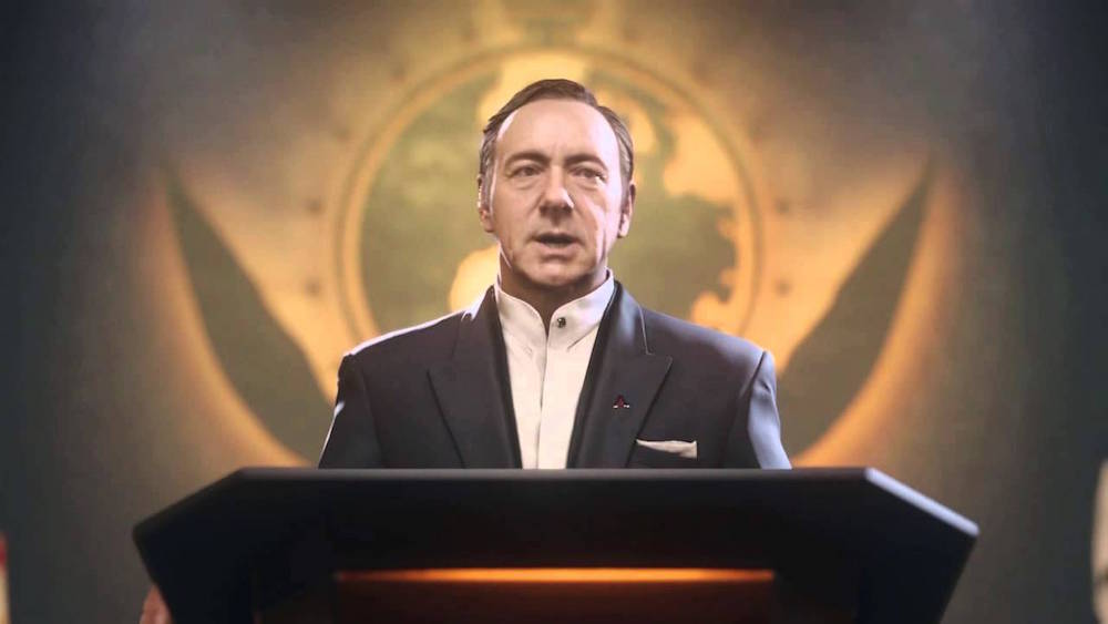 Kevin Spacey in Call of Duty: Black Ops 3.