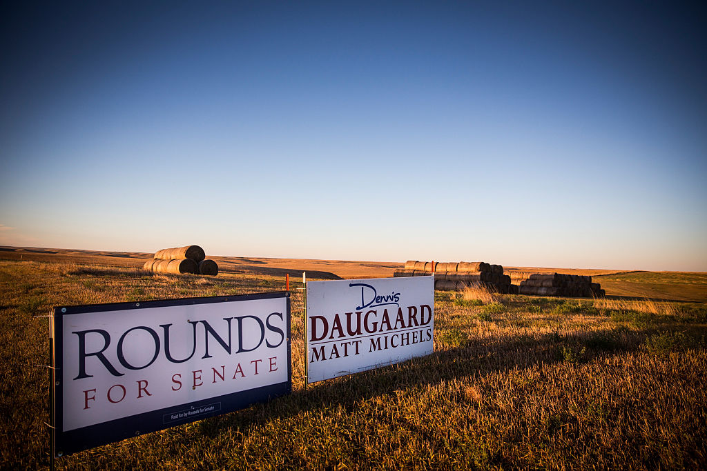 Political signs Signs supporting Republican candidates in Pierre, South Dakota