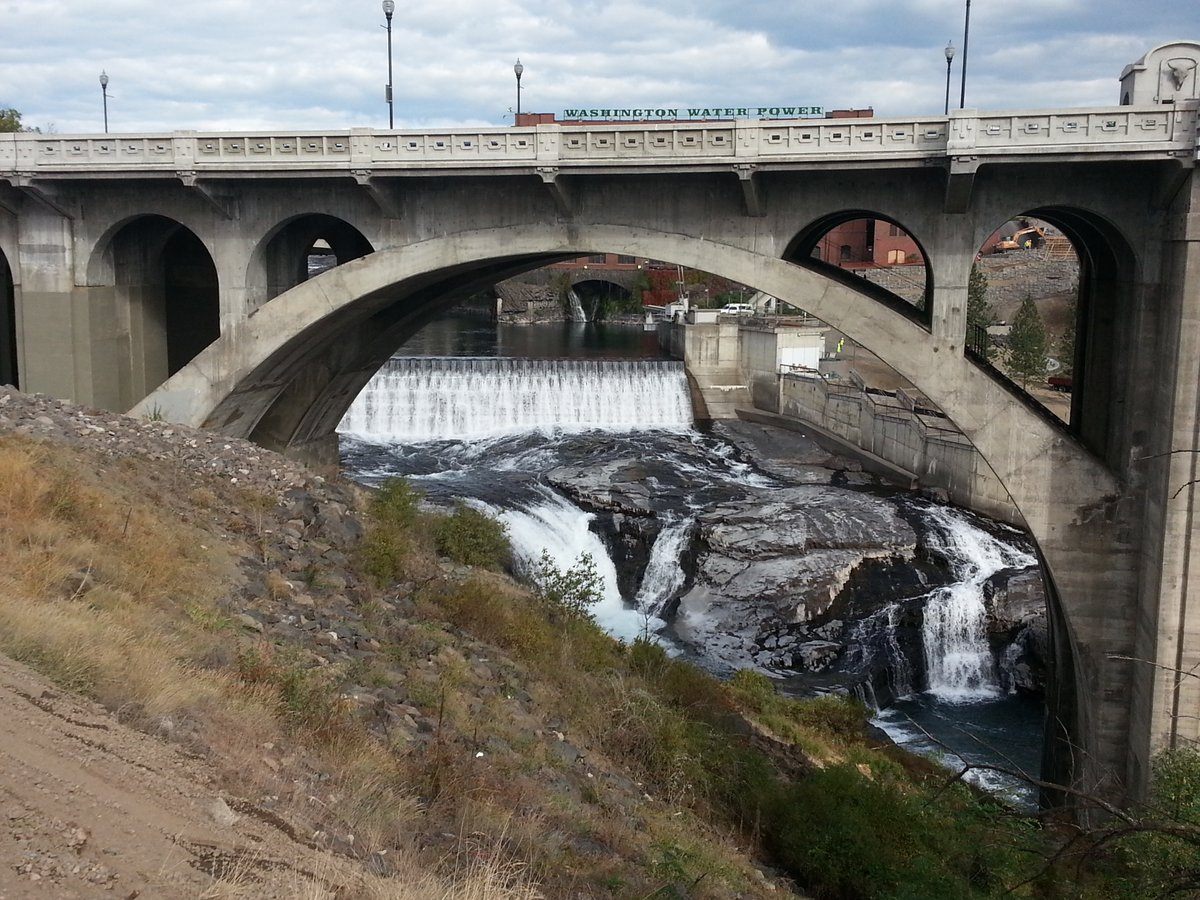 The Monroe Street Bridge in Spokane, Washington