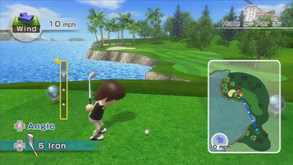 The golf game in Wii Sports.