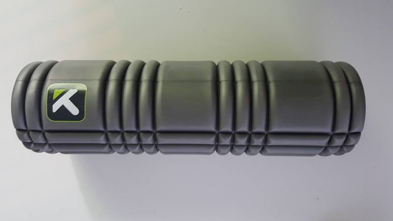 A Triggerpoint foam roller, ideal for post workout stretches