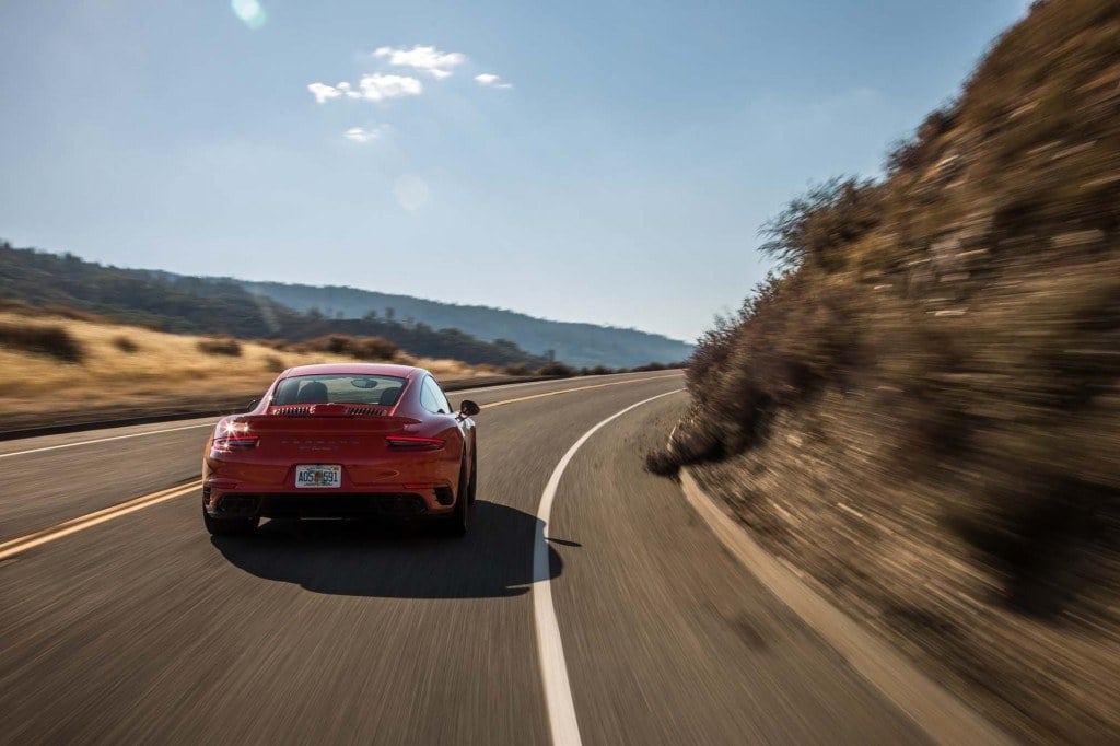 2017 porsche 911 carrera in red color