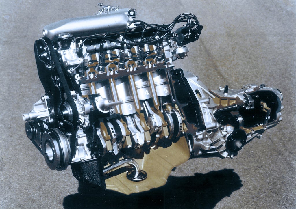 1976 Audi five-cylinder gasoline engine