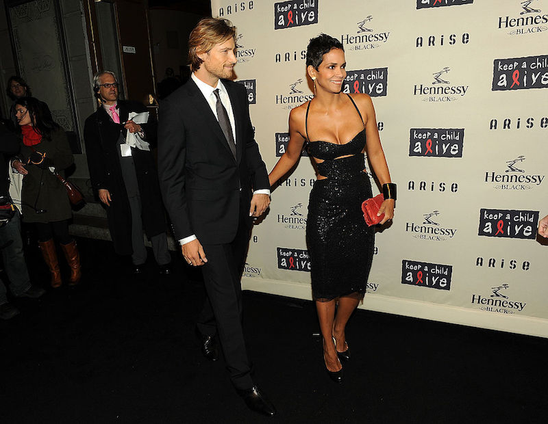 Halle Berry and Gabriel Aubry hold hands while walking at the 'Keep a Child Alive' event. Halle Berry and Gabriel Aubry hold hands while walking at the 'Keep a Child Alive' event.