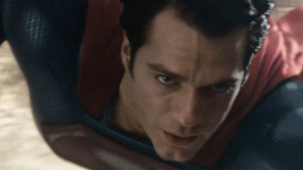 Henry Cavill in his Superman suit in Man of Steel