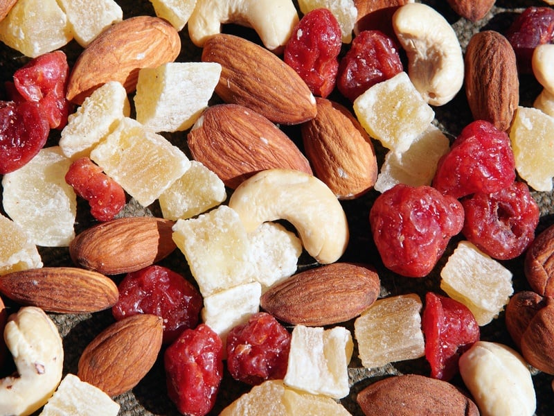 Mixed nuts and dry fruits