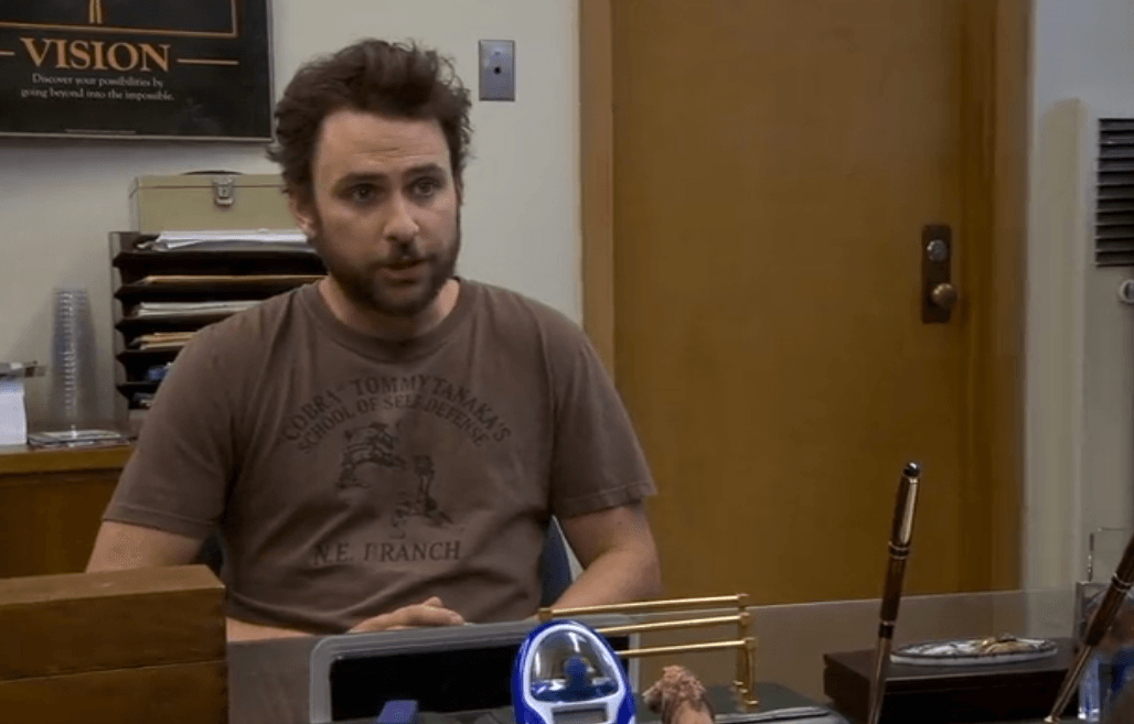 Charlie in a job interview