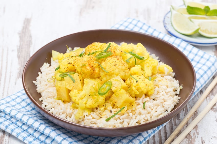 vegetable curry with cauliflower