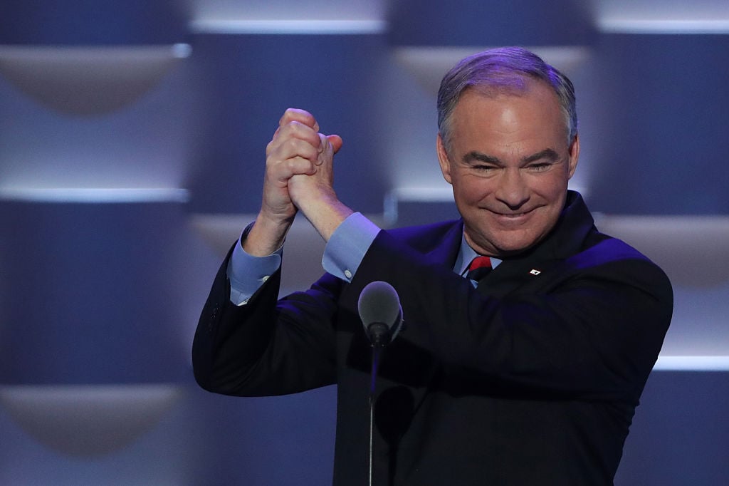 Tim Kaine at the DNC in 2016 Tim Kaine at the DNC in 2016