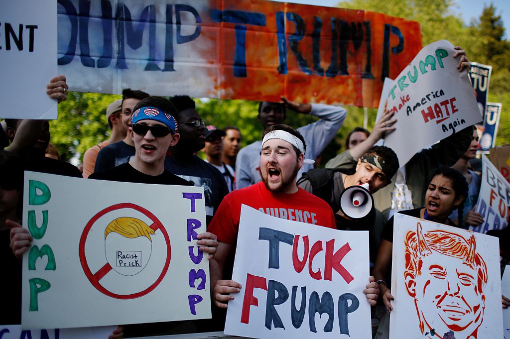 anti-trump protest