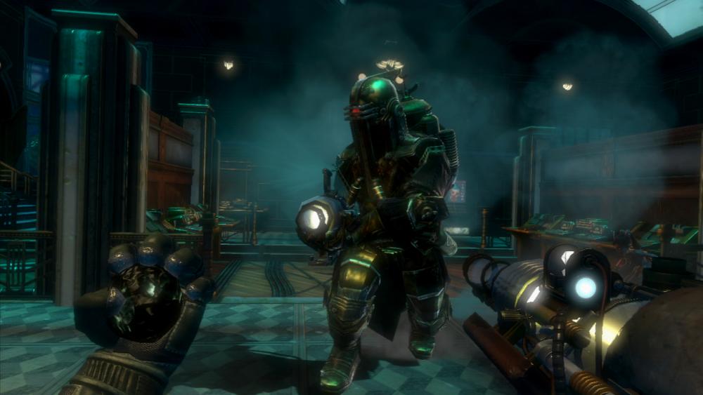 A big daddy prepares for a fight.