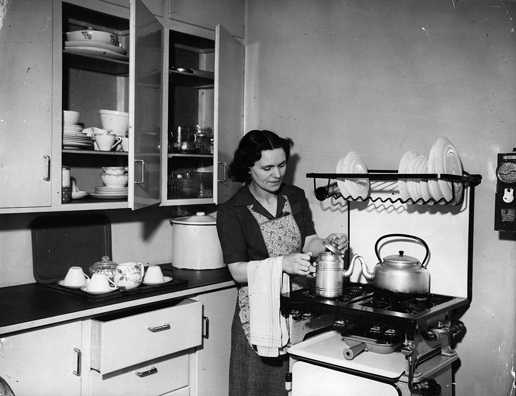 making coffee
