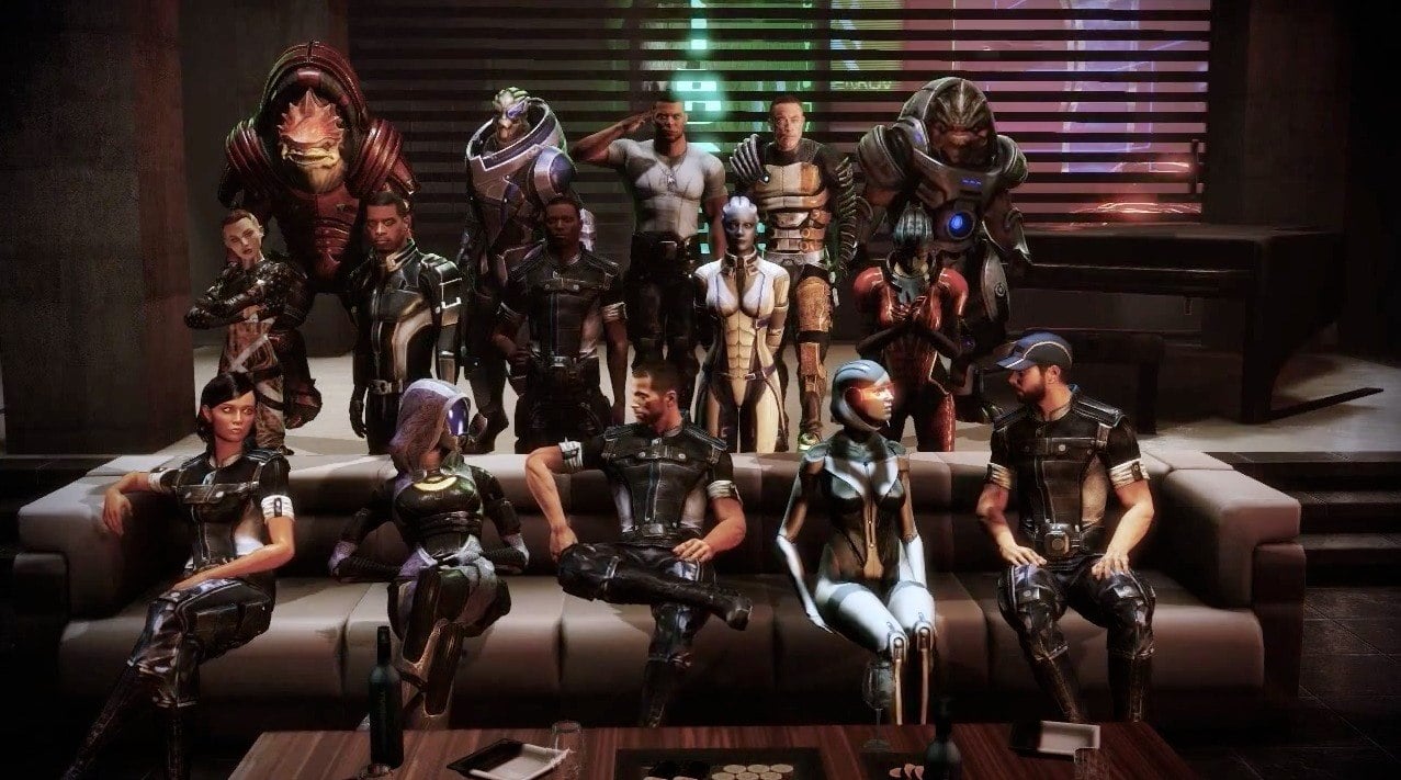 The crew of Mass Effect 3.