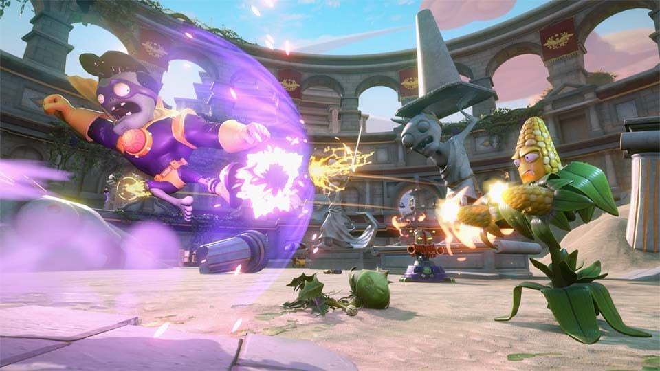 Plants fighting zombies.