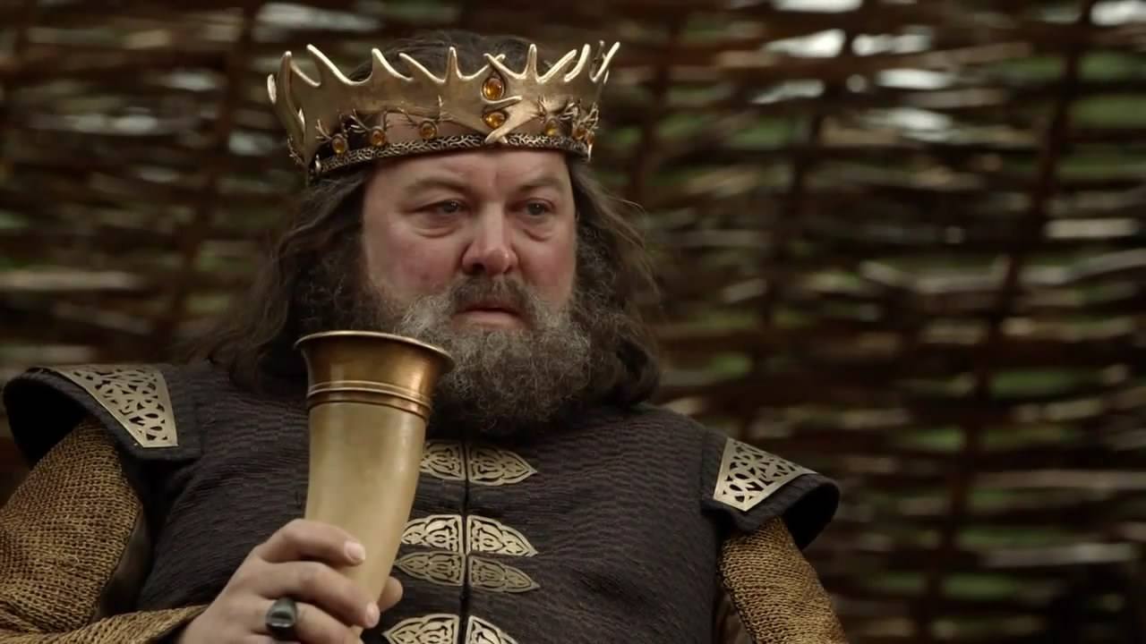 King Robert Baratheon on Season 1 of Game of Thrones King Robert Baratheon on Season 1 of Game of Thrones