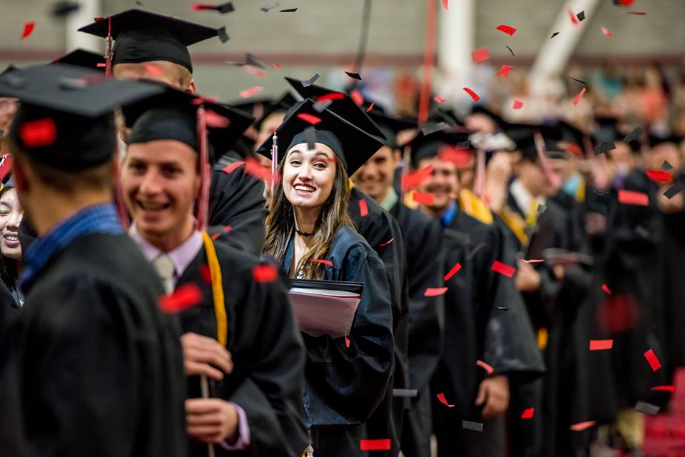 Graduates during 2016 commencement at Rose-Hulman Institute of Technology