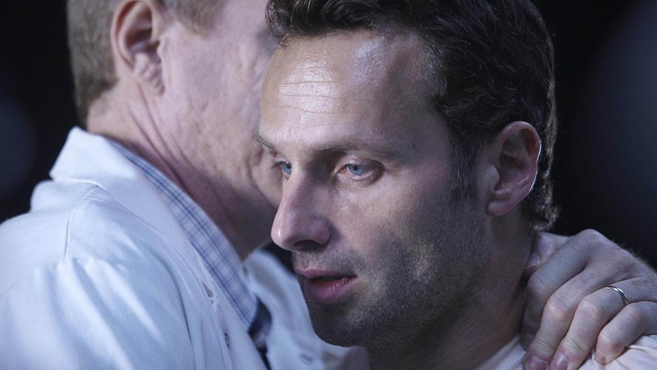 Dr. Edwin Jenner (Noah Emmerich) and Rick Grimes (Andrew Lincoln)