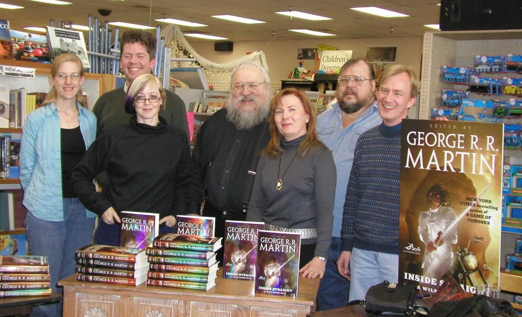 Wildcards writing team, with George R.R. Martin
