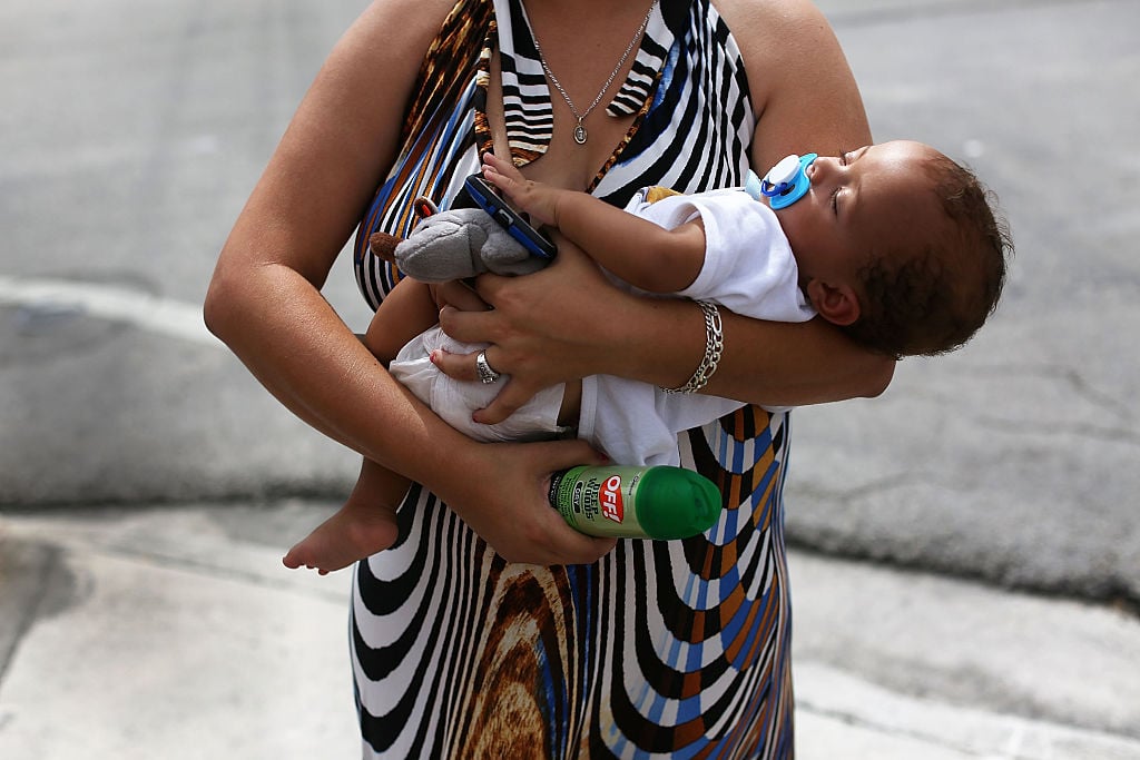 woman with baby