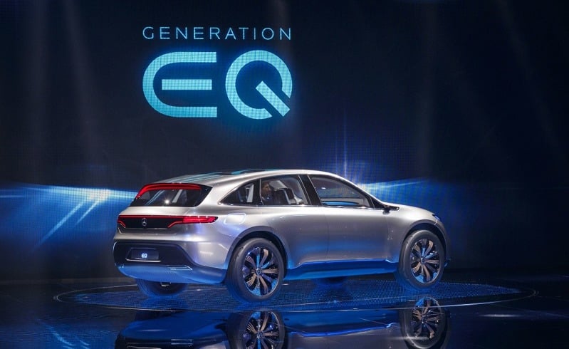 Mercedes-Benz und smart auf dem Autosalon Paris 2016. Weltpremiere des neuen Mercedes-Benz Showcars Generation EQ. ; Mercedes-Benz and smart at the Paris Auto Show 2016. World premiere of the new Showcar Generation EQ.;