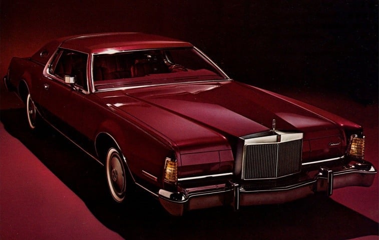 1976 Lincoln Continental Mark IV as seen in original brochure