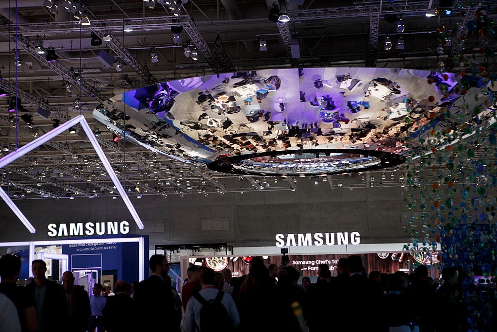 stand of Samsung at the 2016 IFA consumer electronics trade fair