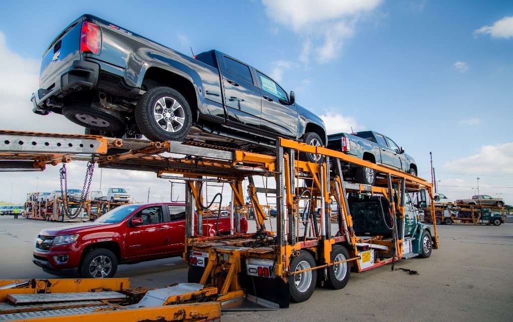Shipment of Chevy trucks to dealers