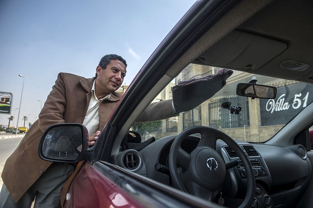an Egyptian driver working for Uber Transportation Company