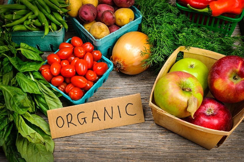 Fresh organic farmers market fruit and vegetable