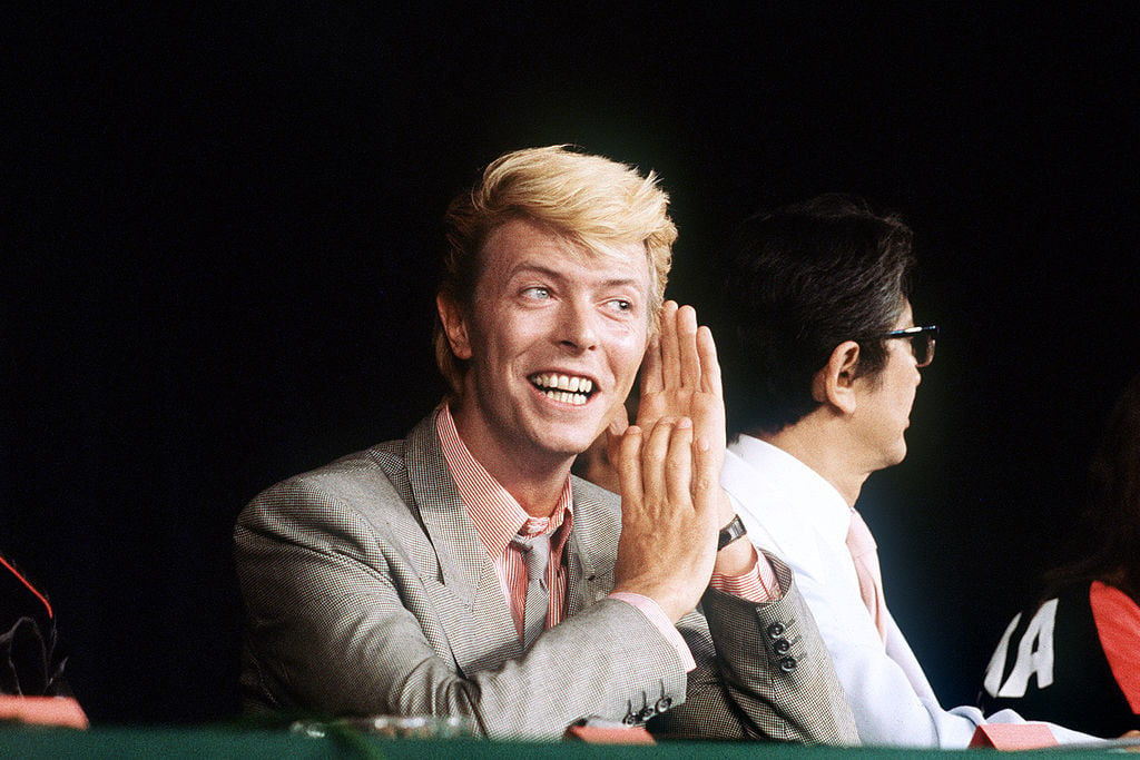 David Bowie at a press conference