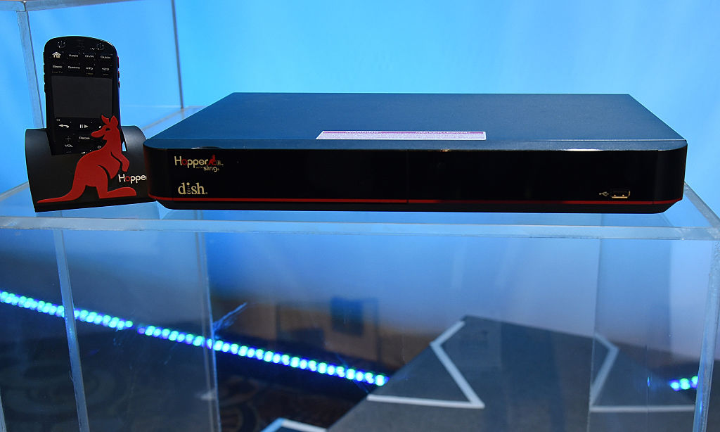 DISH Network Hopper 3 DVR is displayed during a DISH Network/Sling TV press event for CES