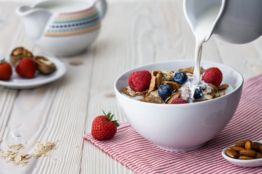 Add fruit to your cereal for an even healthier breakfast. Add fruit to your cereal for an even healthier breakfast.