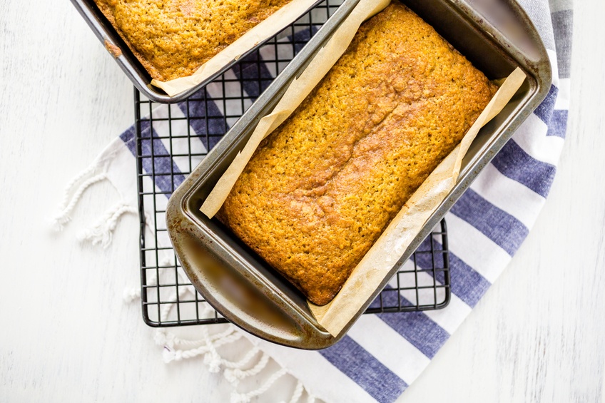 Homemade pumpkin bread