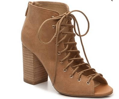 Lace-up booties