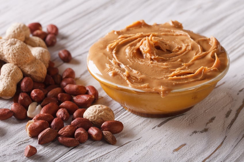 Tasty peanut butter in a bowl Tasty peanut butter in a bowl
