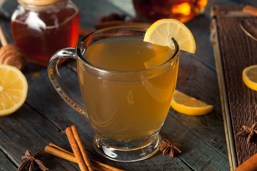 Hot Toddy with Lemon Bourbon