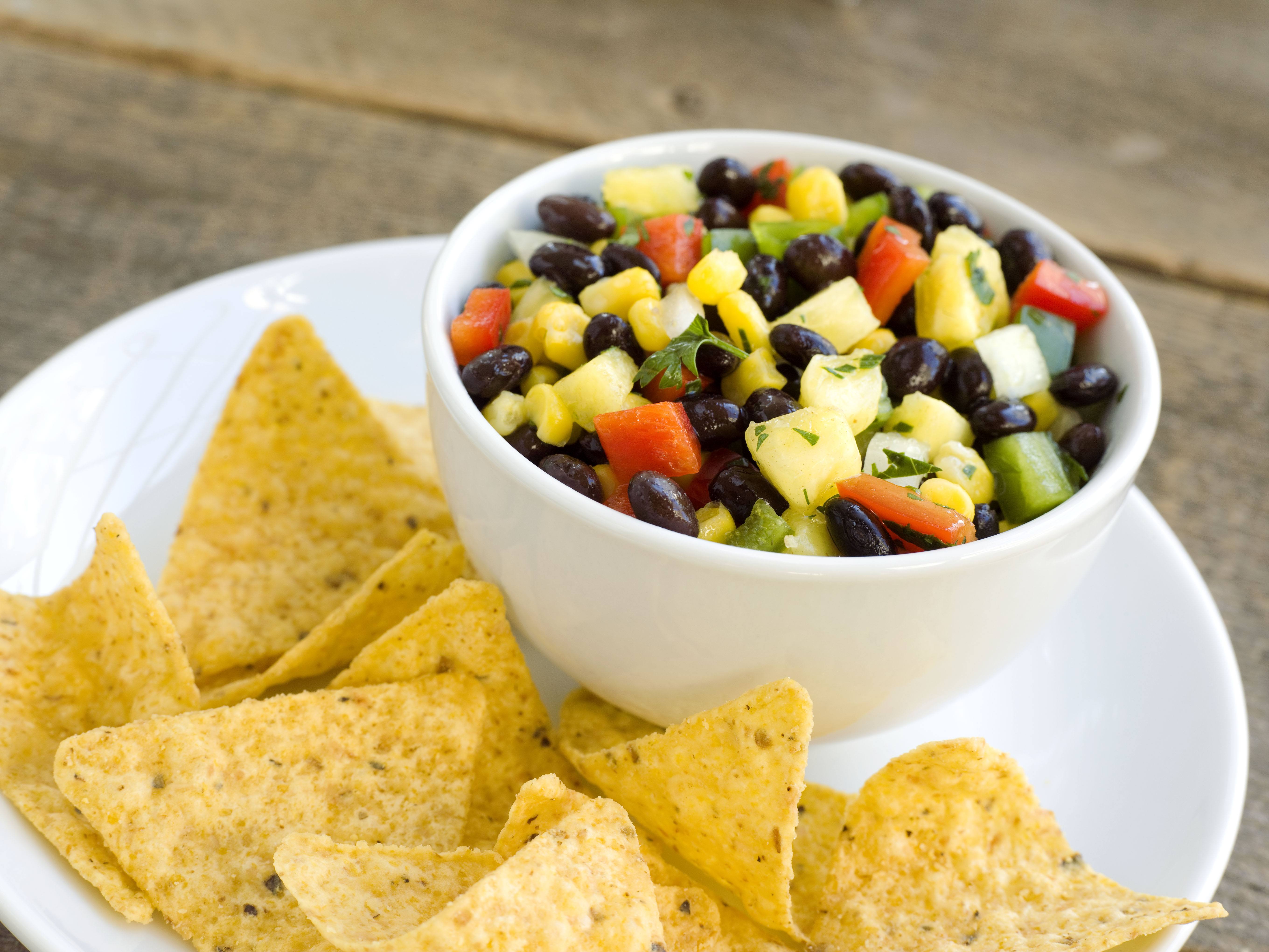 black bean and mango salsa