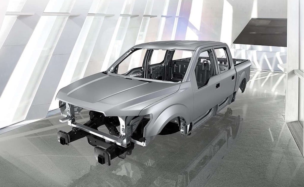 2015 Ford F-150 steel frame and aluminum body