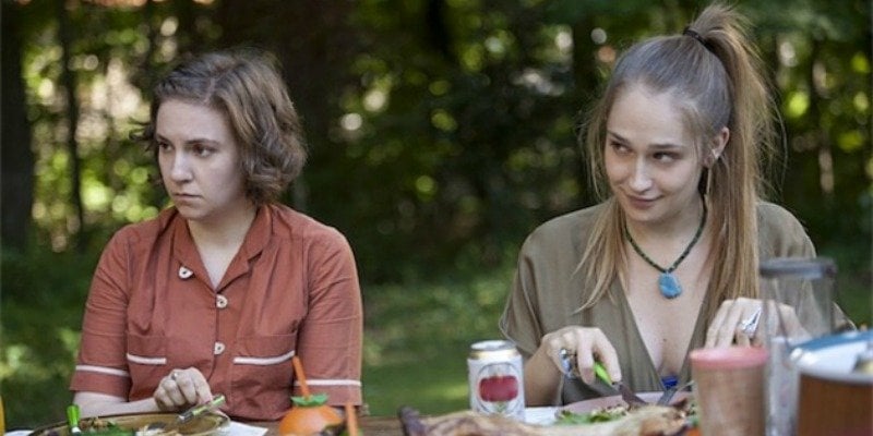 Lena Dunham and Jemima Kirke star in Girls on HBO