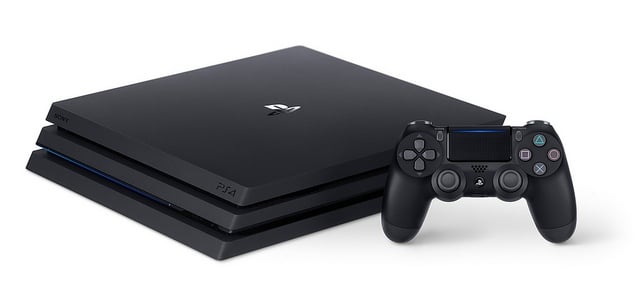 PlayStation 4 Pro with controller