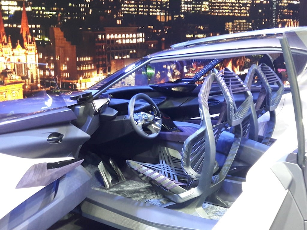 The Lexus UX Concept and its unusual seats at the Paris Motor Show