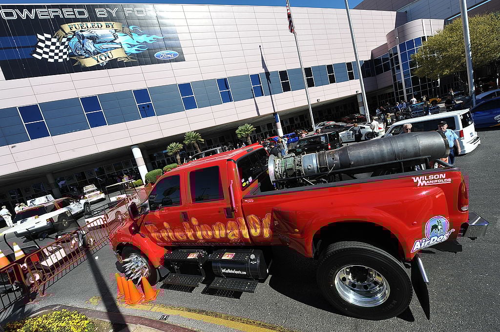 A Ford F650 Truck with a General Electric J85 Jet Engine