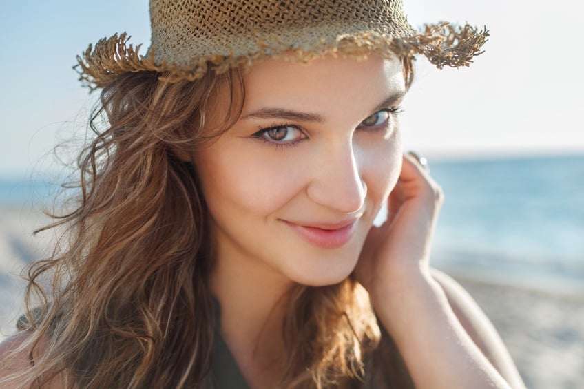 Beautiful girl on the beach