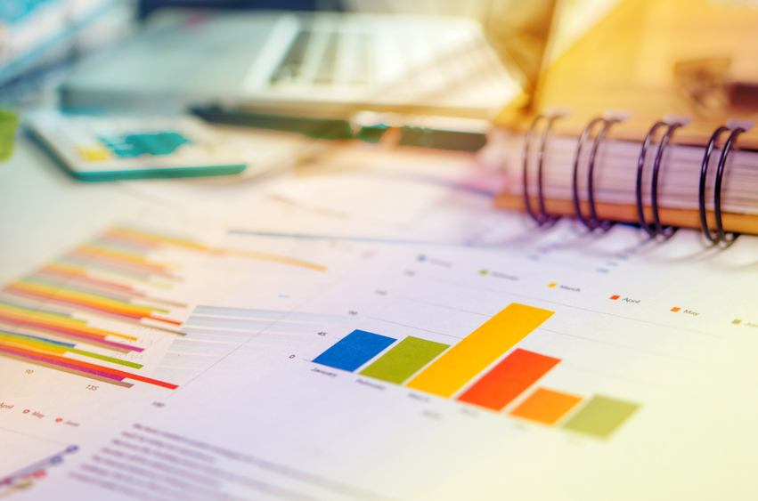 Graphs and charts, business table