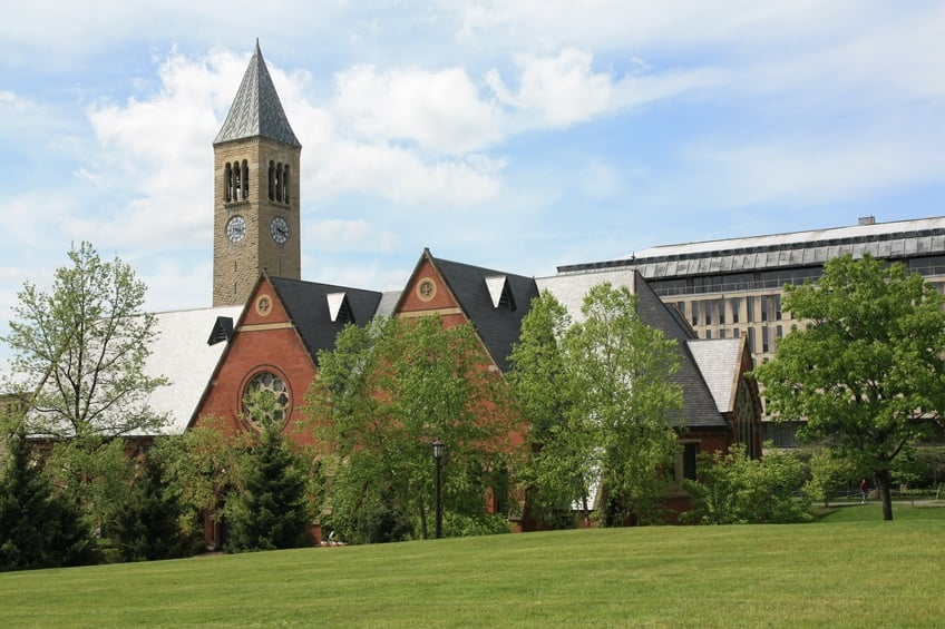 Cornell is situated on a large, leafy campus