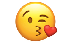 Face throwing a kiss emoji