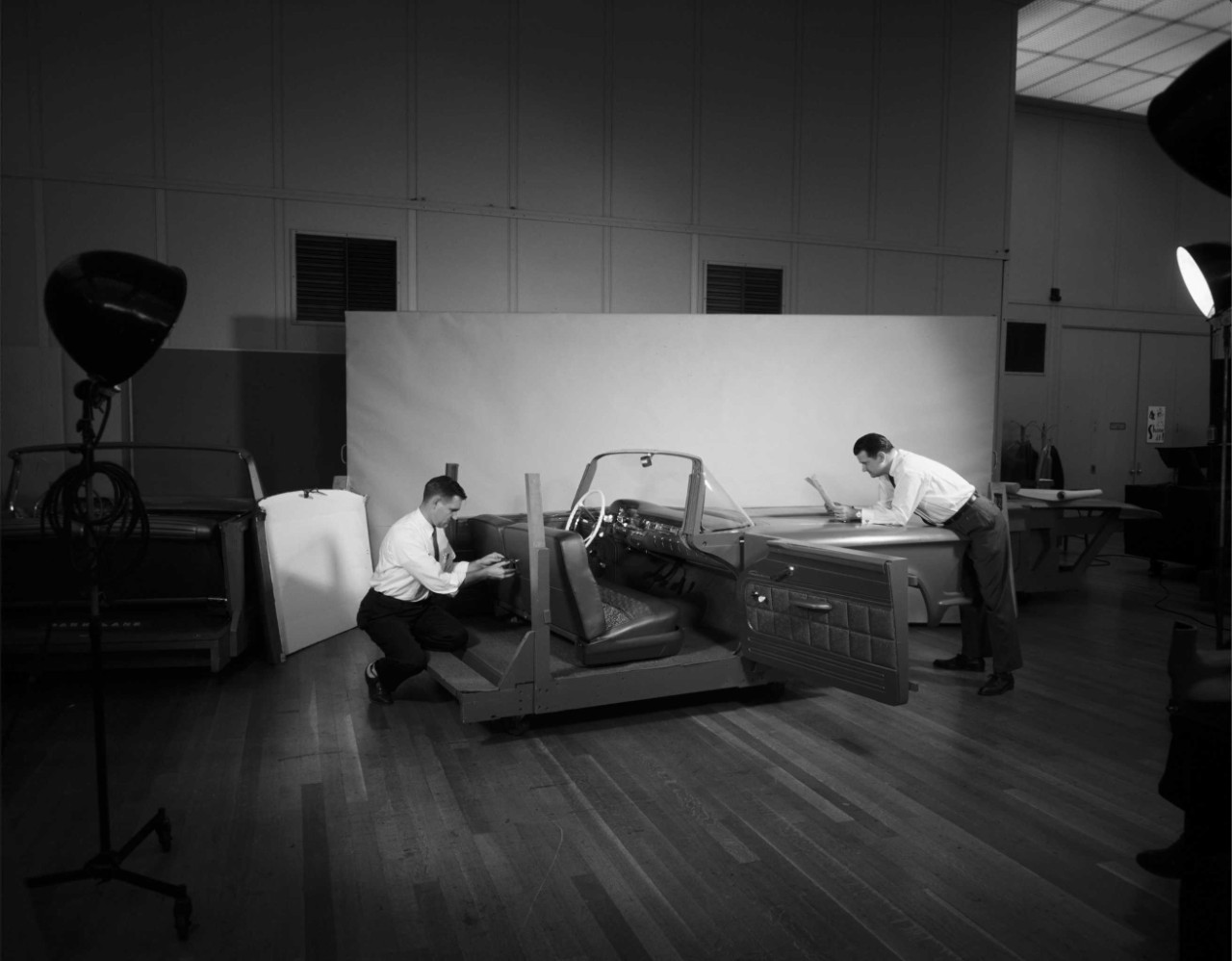 Ford design studio, mid 1950s