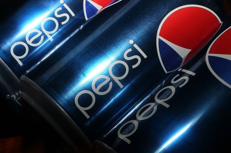 Cans of Pepsi