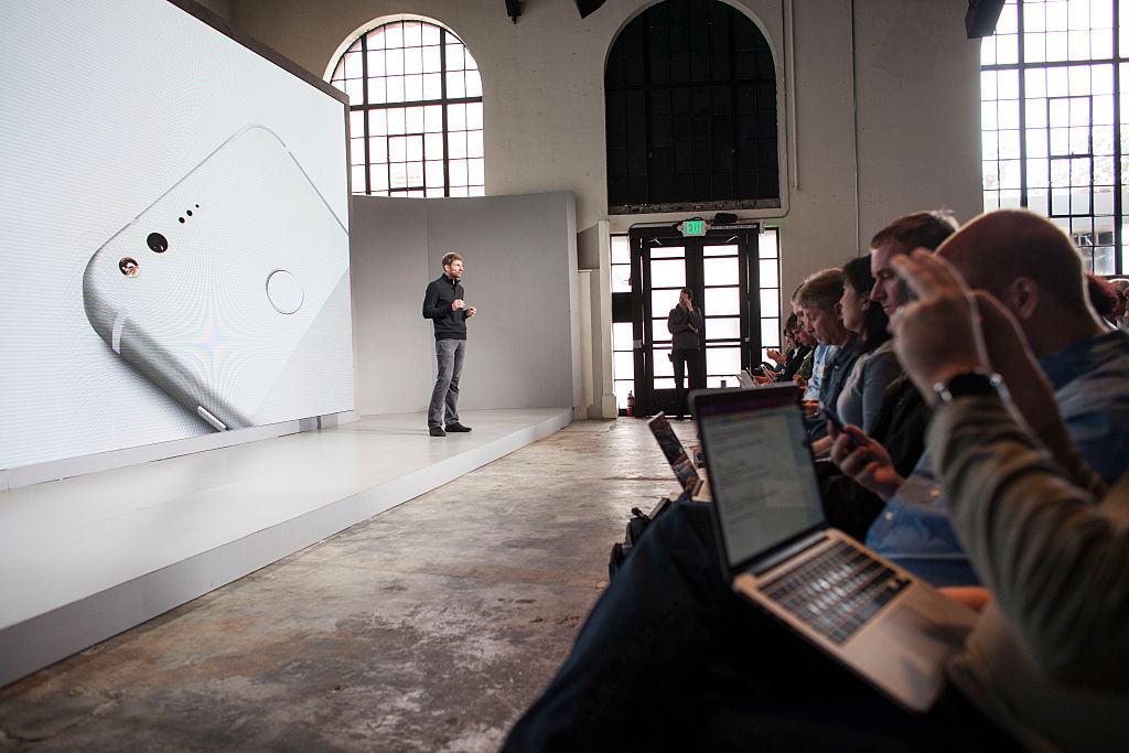 Brian Rakowski, VP Product Management at Google Inc., speaks during an event